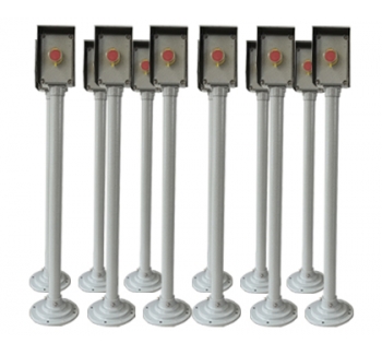 急停防爆操作柱帶防雨罩（戶外立式）